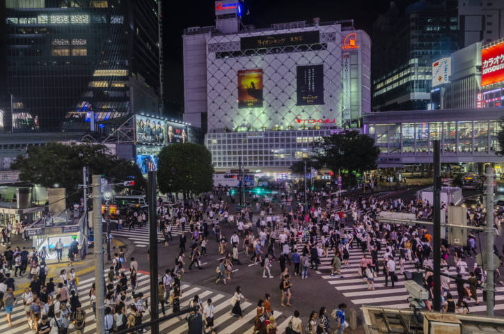 84 - Tokyo - barrio de Shibuya - gran cruce